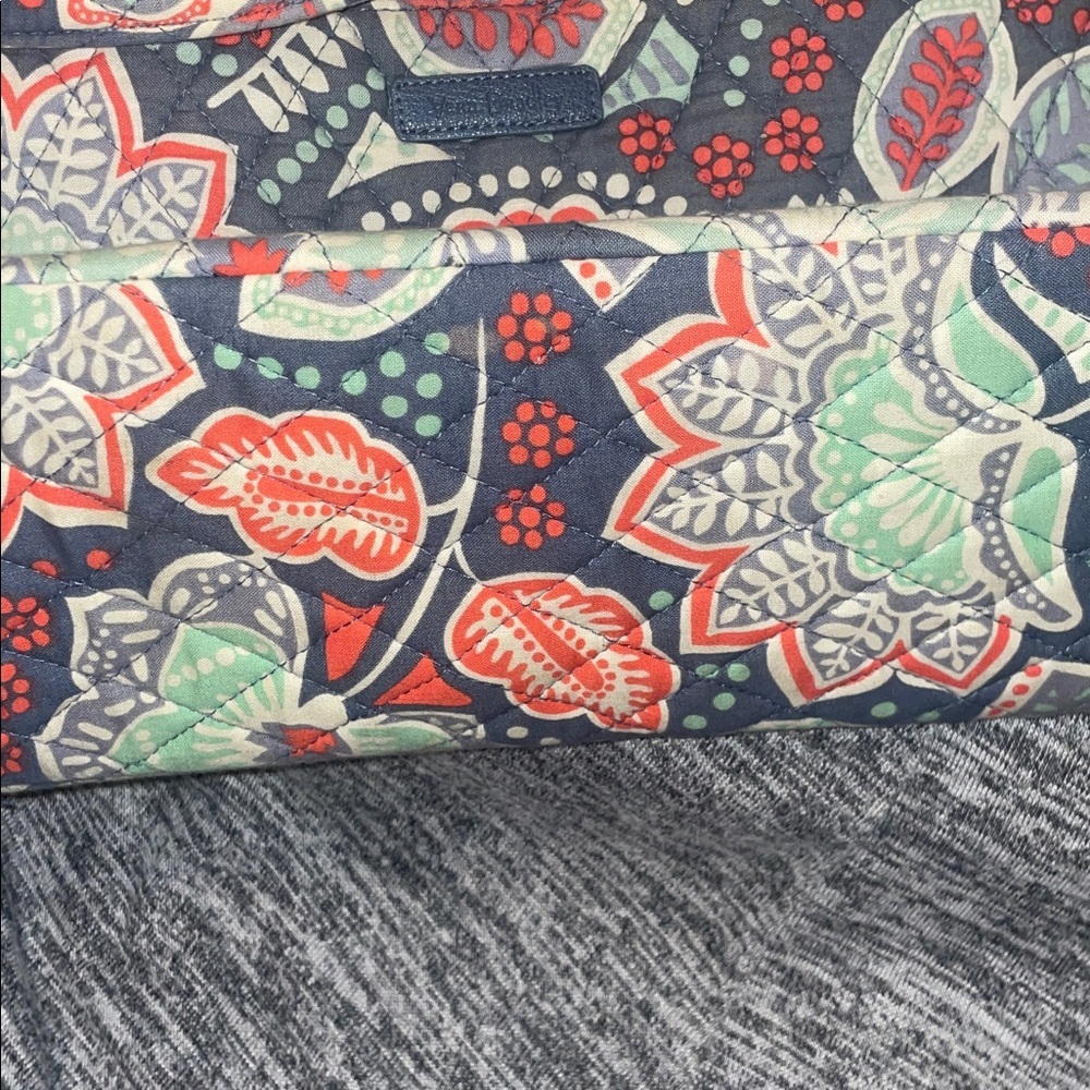 Vera Bradley Gray and Red Floral Bag - Picture 4 of 7
